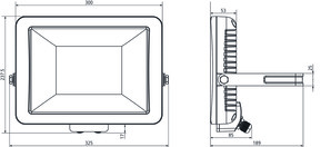 Theben LED-Strahler 100 Watt, weiß theLeda B100L W WH