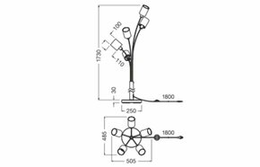 Ledvance Stehleuchte 5xE14 D.F.W.C.Floor 5XE14