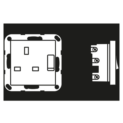 Jung Abschaltbare Steckdose British Standard, 13 A 3171 WWM