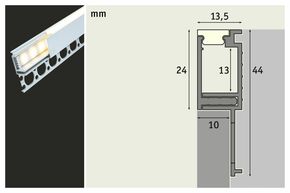 Paulmann LED-Strip Einbauprofil 784.04