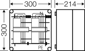 Hensel Sammelschienengehäuse 2x3pol. 630A Mi 6207