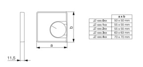 Alre-it Deckelset f. Raumtemperaturreg JZ-001.420