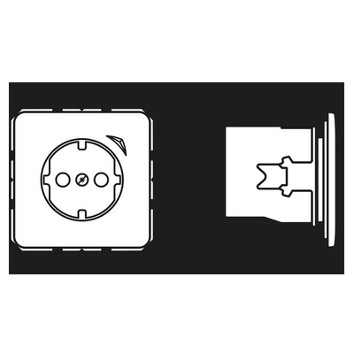 Jung SCHUKO Steckdose 16 A 250V m. Berührungsschutz BT CD 1521 SE LG