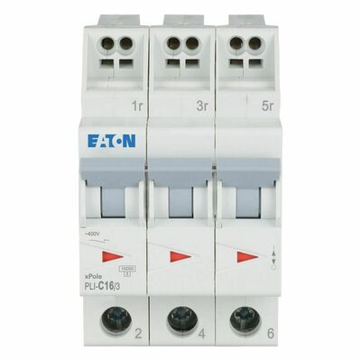 Eaton Leitungsschutzschalter C 16A, 3p Steckkl. PLI-C16/3