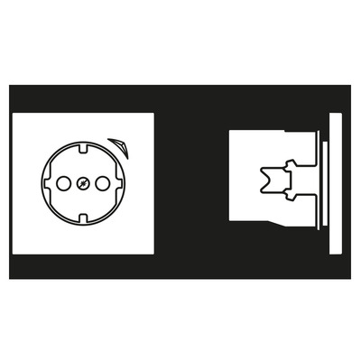 Jung SCHUKO Steckdose blanc ivoire (4320B) BT LC 1521 SE 245