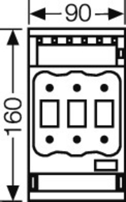 Hensel NH-Lasttrennschalter Gr.00C NH RT 00C