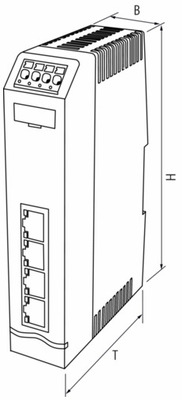 Murrelektronik Schnittstellenbausteine 4 Port 100Mbit Xelity 4TX