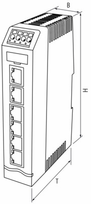 Murrelektronik Schnittstellenbausteine 6 Port 100Mbit Xelity 6TX