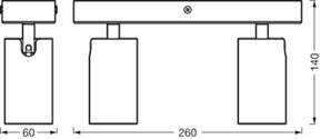 Ledvance LED-Spot 2xGU10 927, weiß LED S #4058075833210