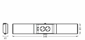 Ledvance Unterschrank-Leuchtenkit 830, schwarz Under #4058075842762