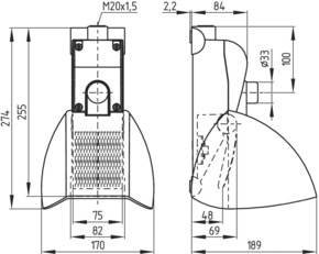 Schmersal Fußschalter TFH 232-11UEDR
