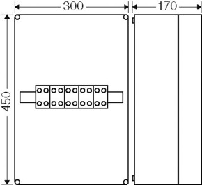 Hensel Kabelabzweigkasten 2,5-50 qmm 3phasig K 7051