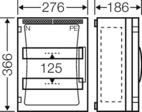 Hensel ENYSTAR-Automatengehäuse 24 Teilungseinheiten FP 1218