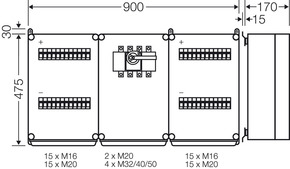 Hensel PV-Anschlusskasten m.Strangsicherungen Mi PV 3931