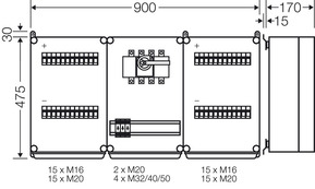 Hensel PV-Anschlusskasten m.Strangsicherungen Mi PV 3941
