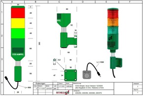 Schabus Kohlendioxid Ampel Medical m.Akustik Signal 400350