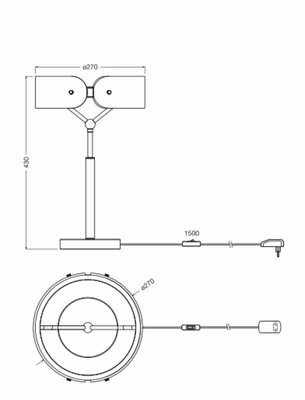 Ledvance LED-Tischleuchte dunkelgrau D.Curv#4099854611568