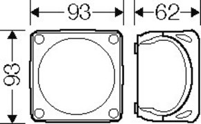 Hensel Kabelabzweigkasten bis 2,5 o.Klemme schwarz KF 0200 B