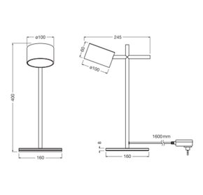 Ledvance LED-Tischleuchte schwarz D.Kyot#4099854654534