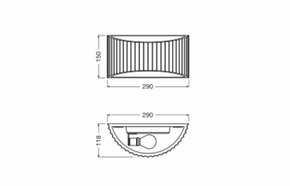 Ledvance Wandleuchte E27 weiß D.Pla.#4058075841321