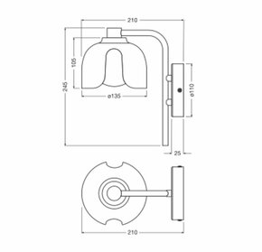 Ledvance Wandleuchte G9 rot DecorCorolleWallG9R.