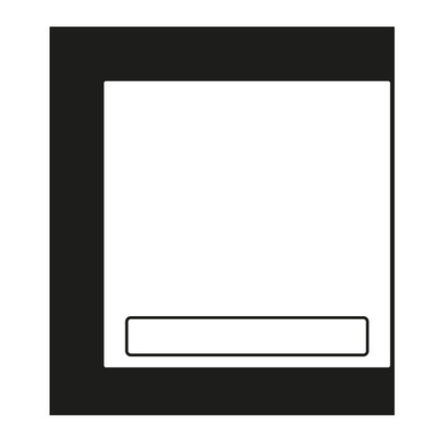 Jung Wippe 1-fach ch m. Schriftfeld blanc ivoire (4320B) LC 990 NA 245