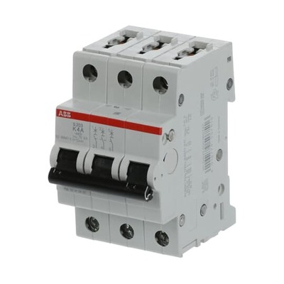ABB Stotz S&J Sicherungsautomat K,6kA,4A,3P S203-K4