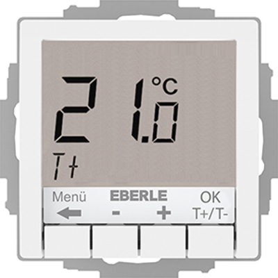 Eberle Controls UP-Thermostat Hinterleuchtung weiß UTE4100Rw-RAL9010G55