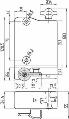 Schmersal Sicherheitszuhaltung AZM300Z-I2-ST-1P2P-T