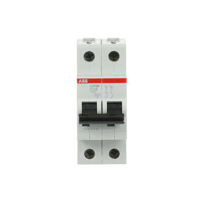 ABB Stotz S&J Sicherungsautomat 10kA 1,6A C 2p S202M-C1,6