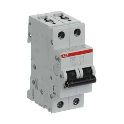 ABB Stotz S&J Sicherungsautomat 10kA 20A B 2p S202M-B20