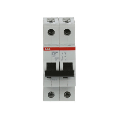 ABB Stotz S&J Sicherungsautomat 10kA 63A B 2p S202M-B63