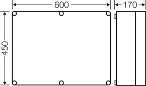 Hensel Leergehäuse EB-Maße 575x425x146 Mi 0600