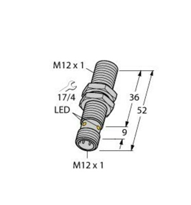 Turck Sensor induktiv BI2-M12-AD6X-H1141