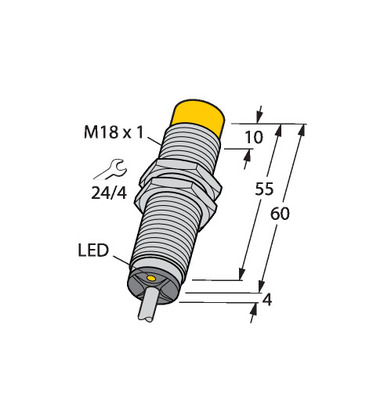 Turck Sensor induktiv NI8-M18-ADZ3X 7M