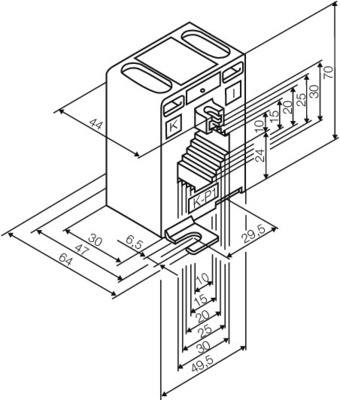Hensel Stromwandler-Set 125/5A, 3-phasig ME 330