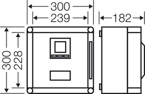 Hensel Mi für Messgerät 96x96mm, 4,5TE Mi 2231