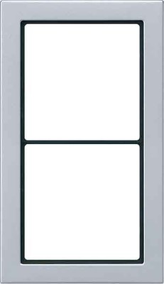 Jung Rahmen 2-fach aluminium waage/senkrecht FDAL 2982