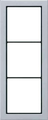 Jung Rahmen 3-fach aluminium waage/senkrecht FDAL 2983