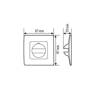 ESYLUX Abdeckung anthrazit IP20 f.MD180i und PD180i COVER IP20 AN