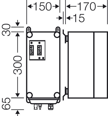 Hensel PV-Generatoranschl.kasten Mi PV 1171