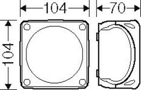 Hensel Kabelabzweigkasten 1,5-4 qmm 3phasig DK 0404 W