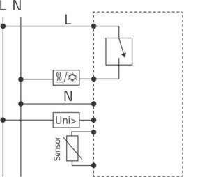 Eberle Controls AP-Uhrenthermostat Raum-/ Fußbodenregle ATR 4800
