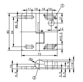 Bernstein Sicherer Scharnierschalter Zink-Druckguss SHS-A1Z-SR-BG