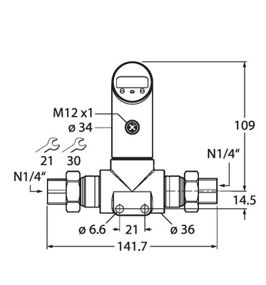 Turck Differenzdrucksensor PS250D-50 #100001263