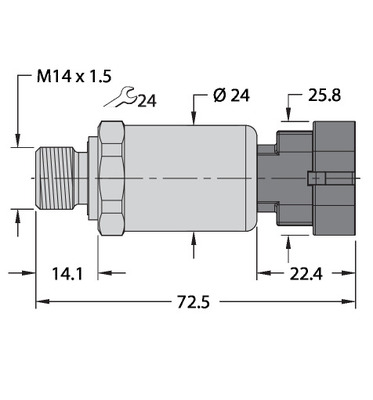 Turck Drucktransmitter mit Stromausgang PT600R2119I2AMPS1.5