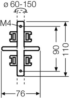 Hensel Mastbefestigung f. außenl. Befestig. KV MB 3