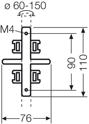 Hensel Mastbefestigung f. außenl. Befestig. KV MB 3