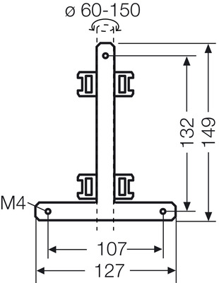 Hensel Mastbefestigung f. außenl. Befestig. KV MB 6