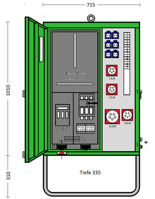 Elektra Tailfingen Anschlussverteiler AV 63N/A/6211-2